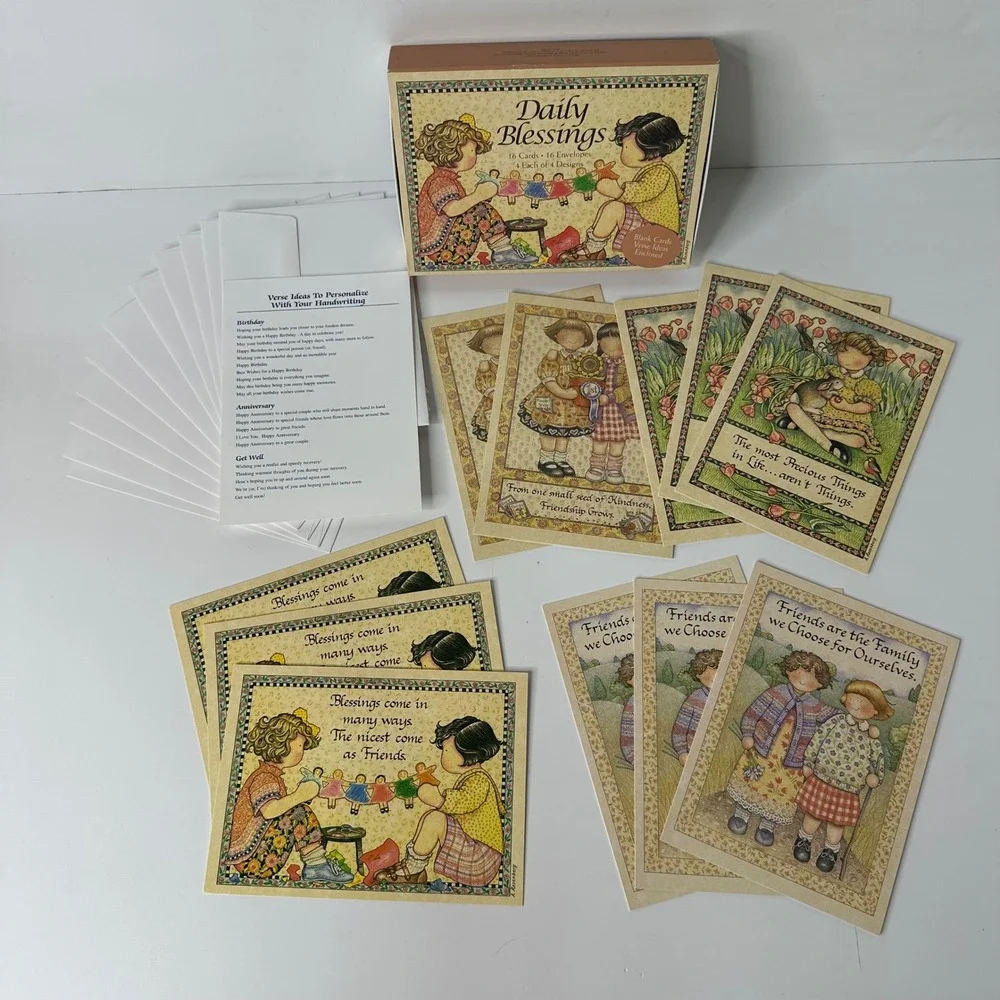 Daily Blessings 11 Blank Friendship Cards Envelopes Amy Rosenberg Babbling Brook